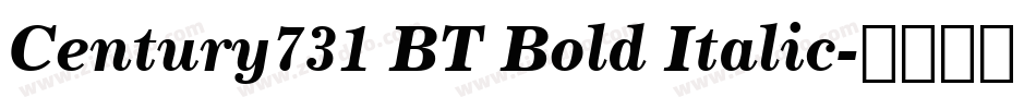 Century731 BT Bold Italic字体转换
